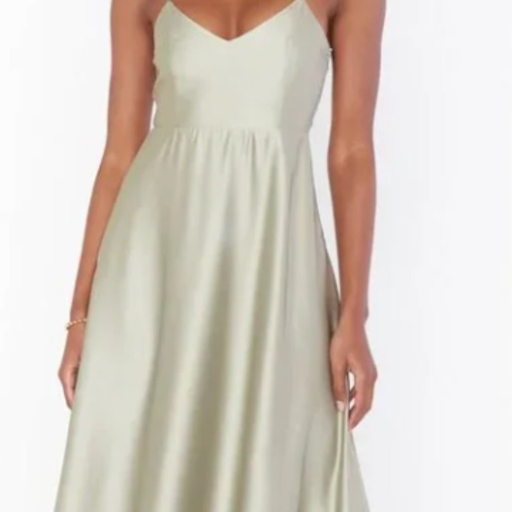 NWOT Show Me Your Mumu Faith Maxi Dress Moss Green Size XSmall